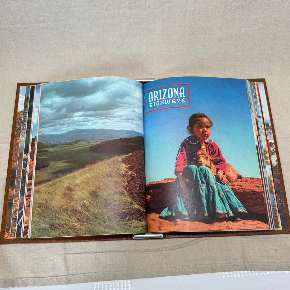 Vintage Arizona Highways Magazine Binder Display Book Southwestern Photography